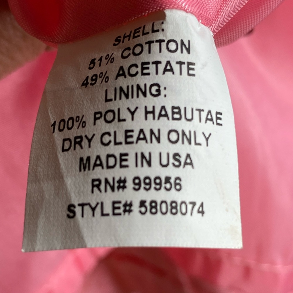 SHOSHANNA 'Julianna' ~ Pink Bengaline Faille Strapless Party Dress Sz 12 EUC - Picture 9 of 10